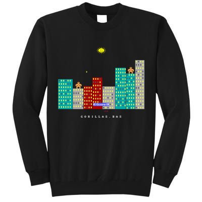 Gorillas.Bas Game In Qbasic Or Quickbasic Fanart Tall Sweatshirt