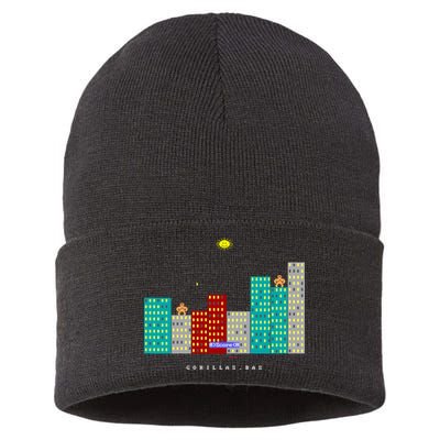 Gorillas.Bas Game In Qbasic Or Quickbasic Fanart Sustainable Knit Beanie