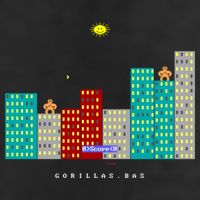 Gorillas.Bas Game In Qbasic Or Quickbasic Fanart 25L Jumbo Tote