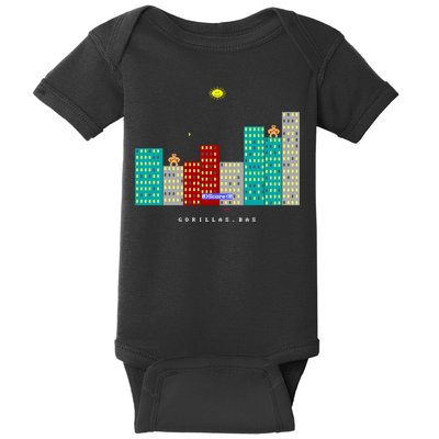 Gorillas.Bas Game In Qbasic Or Quickbasic Fanart Baby Bodysuit