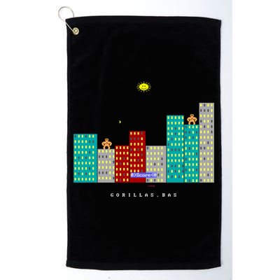 Gorillas.Bas Game In Qbasic Or Quickbasic Fanart Golf Towel