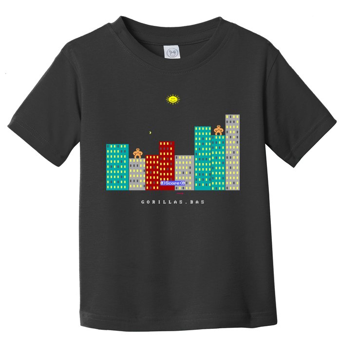Gorillas.Bas Game In Qbasic Or Quickbasic Fanart Toddler T-Shirt
