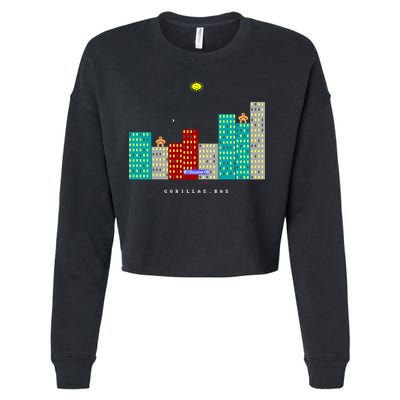 Gorillas.Bas Game In Qbasic Or Quickbasic Fanart Cropped Pullover Crew