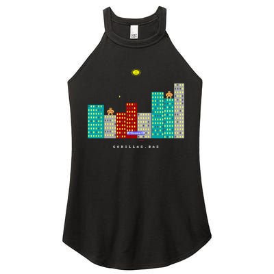 Gorillas.Bas Game In Qbasic Or Quickbasic Fanart Women's Perfect Tri Rocker Tank
