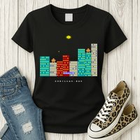 Gorillas.Bas Game In Qbasic Or Quickbasic Fanart Womens T-Shirt