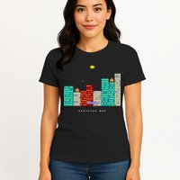 Gorillas.Bas Game In Qbasic Or Quickbasic Fanart Womens T-Shirt