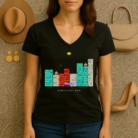 Gorillas.Bas Game In Qbasic Or Quickbasic Fanart Women's V-Neck T-Shirt