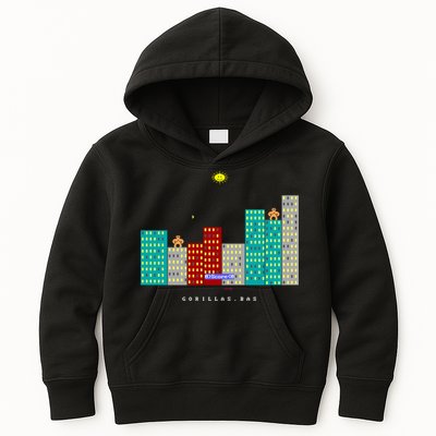 Gorillas.Bas Game In Qbasic Or Quickbasic Fanart Kids Hoodie