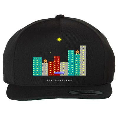 Gorillas.Bas Game In Qbasic Or Quickbasic Fanart Wool Snapback Cap