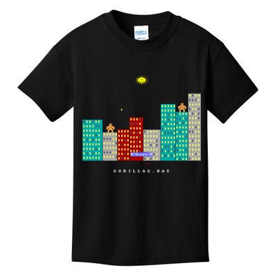Gorillas.Bas Game In Qbasic Or Quickbasic Fanart Kids T-Shirt
