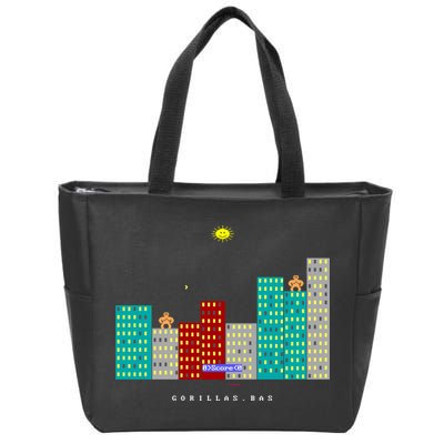 Gorillas.Bas Game In Qbasic Or Quickbasic Fanart Zip Tote Bag