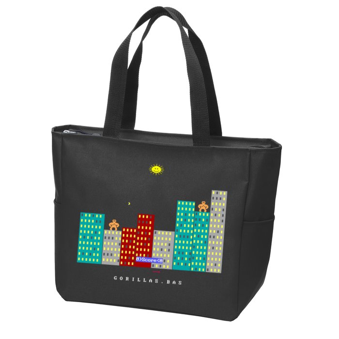 Gorillas.Bas Game In Qbasic Or Quickbasic Fanart Zip Tote Bag