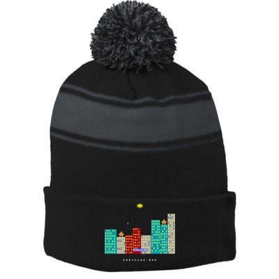 Gorillas.Bas Game In Qbasic Or Quickbasic Fanart Stripe Pom Pom Beanie