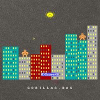 Gorillas.Bas Game In Qbasic Or Quickbasic Fanart Cotton Canvas Backpack