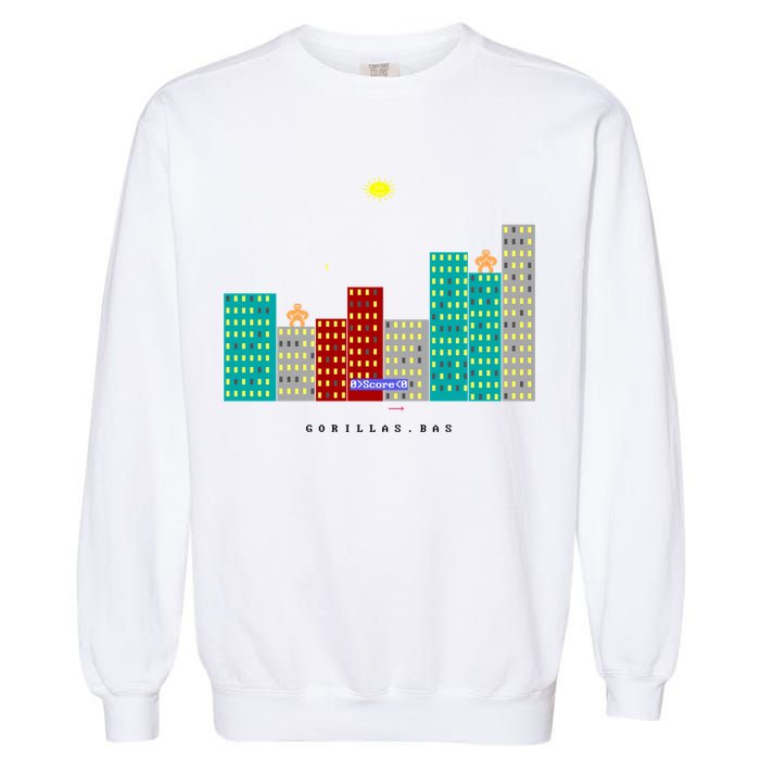 Gorillas.Bas Game In Qbasic Or Quickbasic Fanart Garment-Dyed Sweatshirt