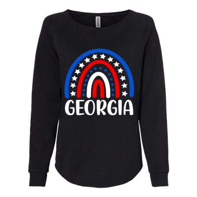 Georgia Gift I Love Georgia Usa Funny Gift Womens California Wash Sweatshirt