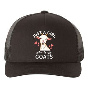 Goat Girl Just A Girl Who Loves Goats Farmer Goat Mom Yupoong Adult 5-Panel Trucker Hat