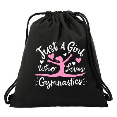 Gymnastics Gymnast Just A Girl Who Loves Gymnastics Drawstring Bag