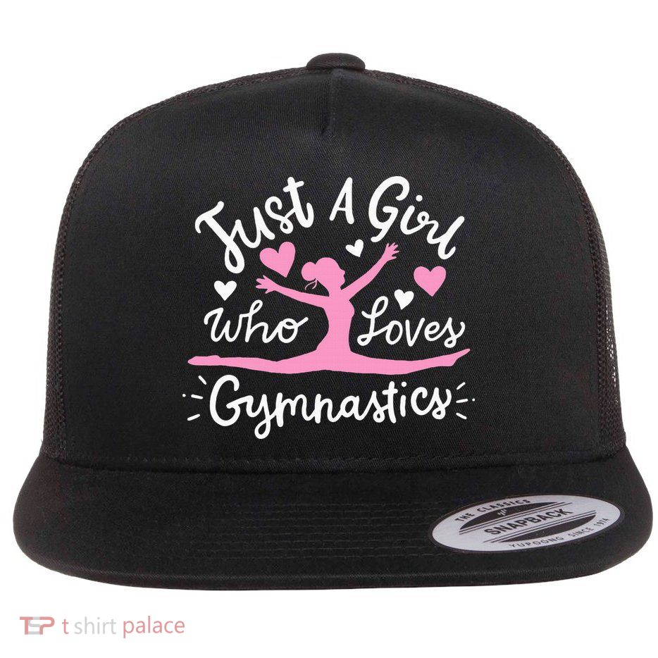 Gymnastics Gymnast Just A Girl Who Loves Gymnastics Flatbill Hat