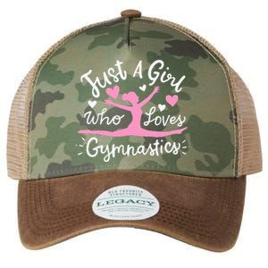 Gymnastics Gymnast Just A Girl Who Loves Gymnastics Legacy Tie Dye Trucker Hat