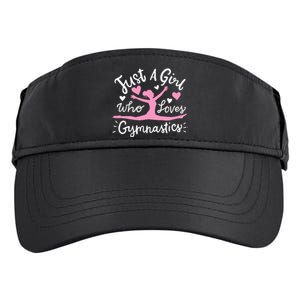 Gymnastics Gymnast Just A Girl Who Loves Gymnastics Adult Drive Performance Visor