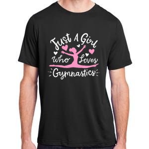 Gymnastics Gymnast Just A Girl Who Loves Gymnastics Adult ChromaSoft Performance T-Shirt