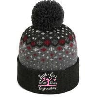 Gymnastics Gymnast Just A Girl Who Loves Gymnastics The Baniff Cuffed Pom Beanie