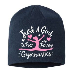 Gymnastics Gymnast Just A Girl Who Loves Gymnastics Sustainable Beanie