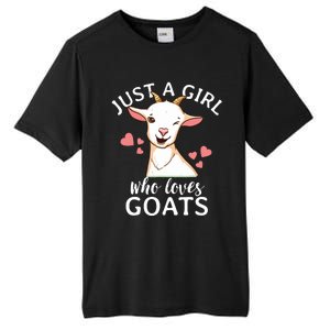 Goat Girl Just A Girl Who Loves Goats Farmer Goat Mom Tall Fusion ChromaSoft Performance T-Shirt