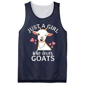 Goat Girl Just A Girl Who Loves Goats Farmer Goat Mom Mesh Reversible Basketball Jersey Tank