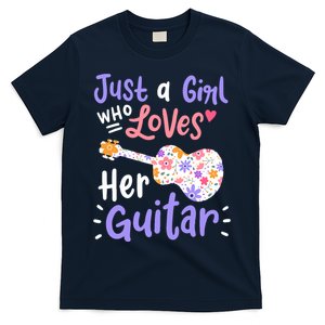 Guitar Guitarist Just A Girl Who Loves Her Guitar Gift T-Shirt