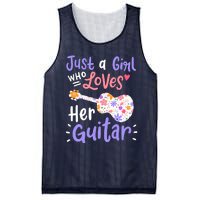 Guitar Guitarist Just A Girl Who Loves Her Guitar Gift Mesh Reversible Basketball Jersey Tank