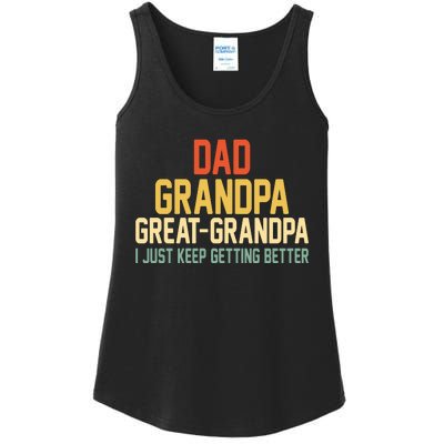 Great Grandpa Just Keep Getting Better Family Appreciation Graphic Ladies Essential Tank