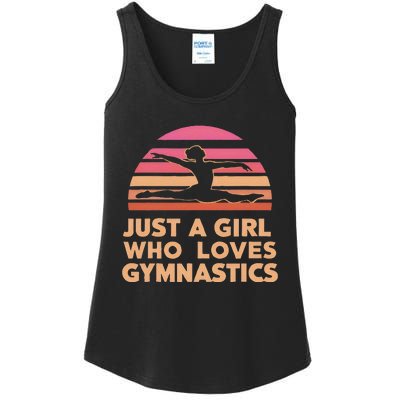 Gymnastics Gymnast Just A Who Loves Gymnastics Vintage Ladies Essential Tank