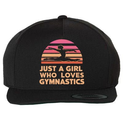 Gymnastics Gymnast Just A Who Loves Gymnastics Vintage Wool Snapback Cap