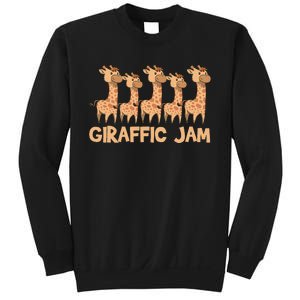 Giraffe Giraffic Jam Funny Pun Cute Sweatshirt