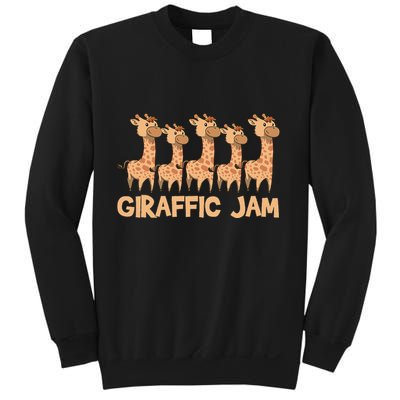 Giraffe Giraffic Jam Funny Pun Cute Sweatshirt