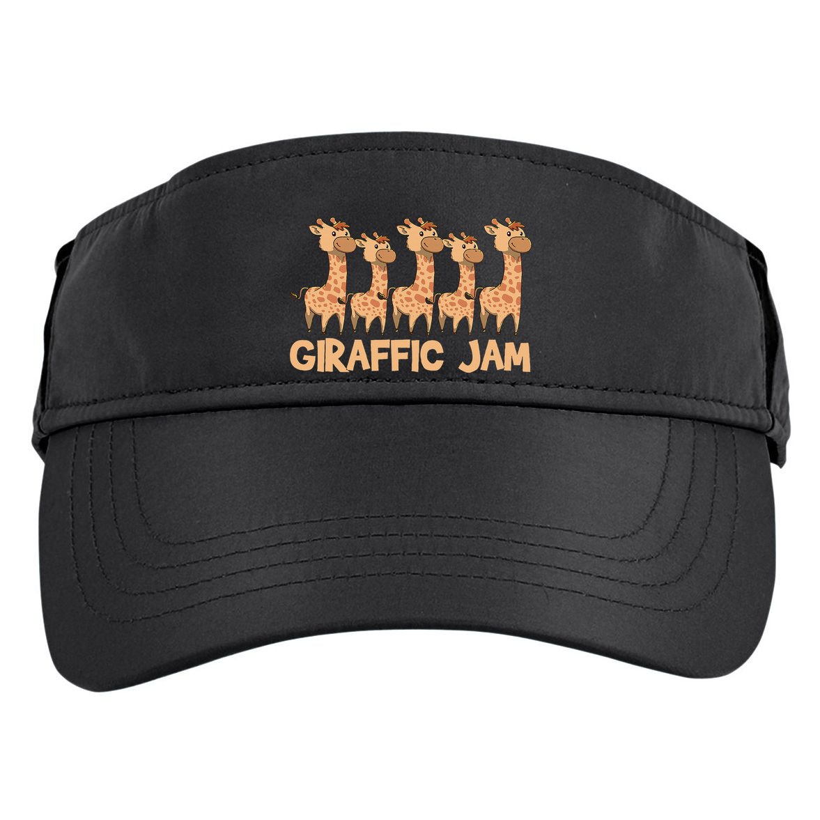 Giraffe Giraffic Jam Funny Pun Cute Adult Drive Performance Visor