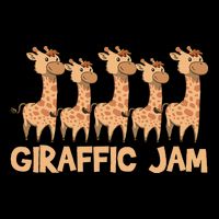 Giraffe Giraffic Jam Funny Pun Cute Drawstring Bag