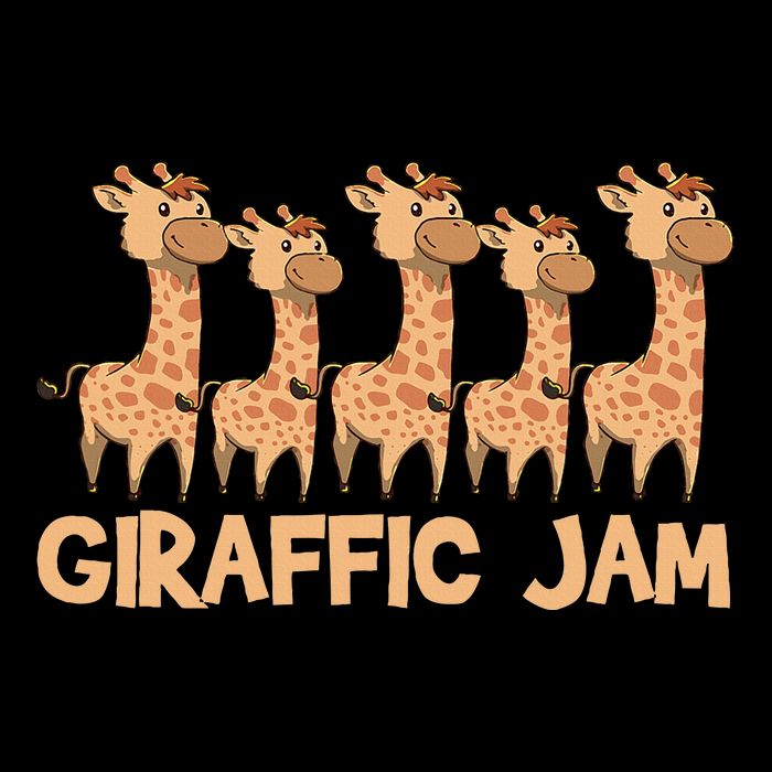 Giraffe Giraffic Jam Funny Pun Cute Drawstring Bag