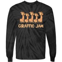 Giraffe Giraffic Jam Funny Pun Cute Tie-Dye Long Sleeve Shirt