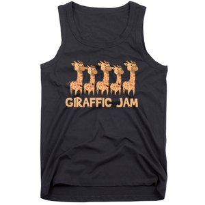 Giraffe Giraffic Jam Funny Pun Cute Tank Top