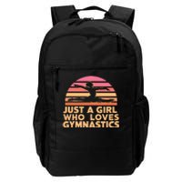 Gymnastics Gymnast Just A Girl Who Loves Gymnastics Vintage Daily Commute Backpack