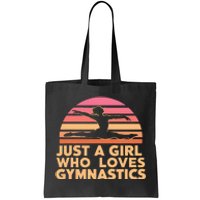 Gymnastics Gymnast Just A Girl Who Loves Gymnastics Vintage Tote Bag