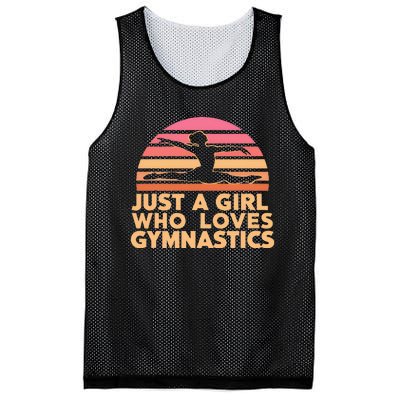 Gymnastics Gymnast Just A Girl Who Loves Gymnastics Vintage Mesh Reversible Basketball Jersey Tank