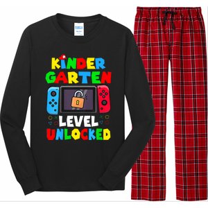 Game Gaming Kindergarten Level Unlocked Back To School Long Sleeve Pajama Set