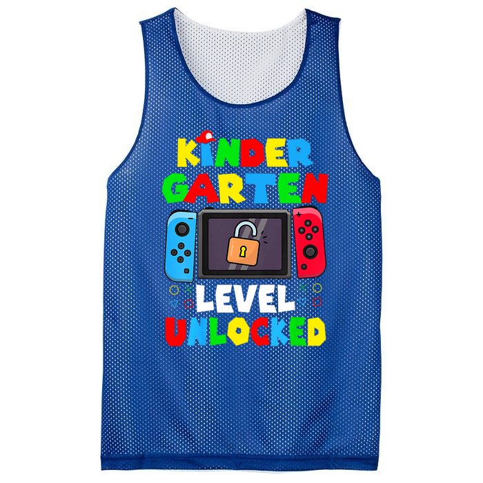 Game Gaming Kindergarten Level Unlocked Back To School Mesh Reversible Basketball Jersey Tank