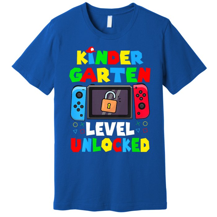 Game Gaming Kindergarten Level Unlocked Back To School Premium T-Shirt