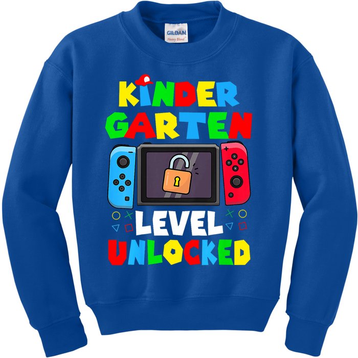 Game Gaming Kindergarten Level Unlocked Back To School Kids Sweatshirt