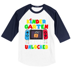 Game Gaming Kindergarten Level Unlocked Back To School Baseball Sleeve Shirt